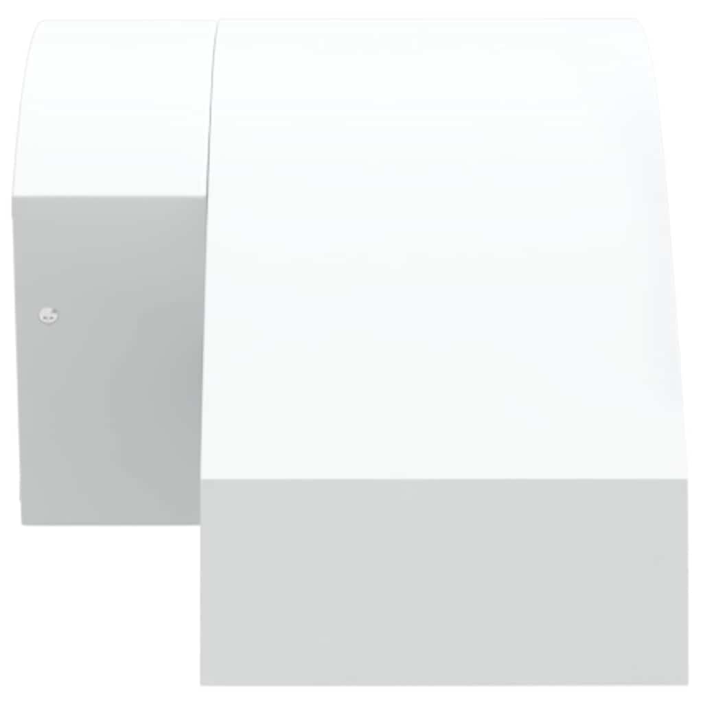 vidaXL Zewnętrzne kinkiety LED z czujnikami, 2 szt., białe, aluminium