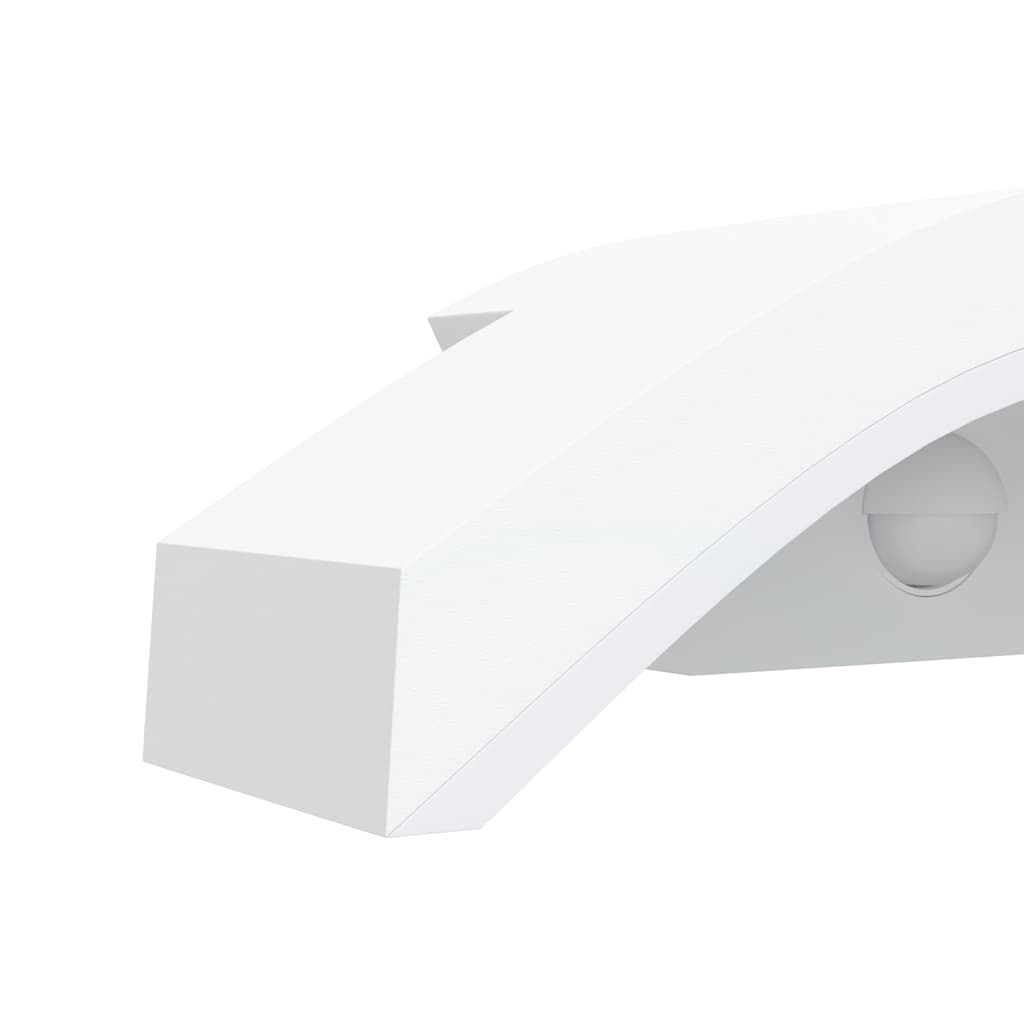 vidaXL Zewnętrzne kinkiety LED z czujnikami, 2 szt., białe, aluminium