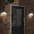 vidaXL Zewnętrzne kinkiety LED z czujnikami, 2 szt., białe, aluminium