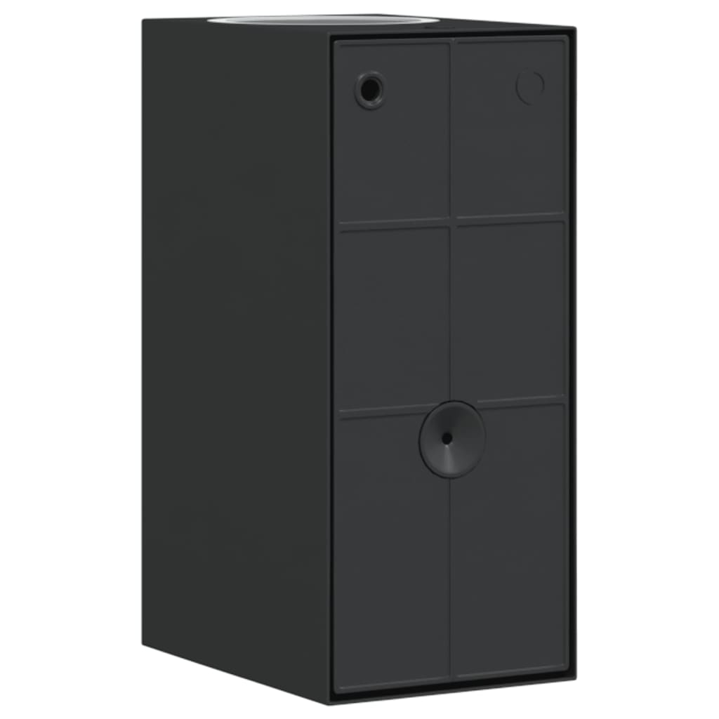 vidaXL Kinkiety zewnętrzne, 2 szt., czarne, odlewane aluminium