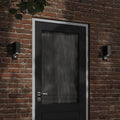 vidaXL Zewnętrzny kinkiet z czujnikiem, czarny, odlewane aluminium