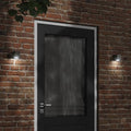 vidaXL Kinkiet zewnętrzny, czarny, odlewane aluminium