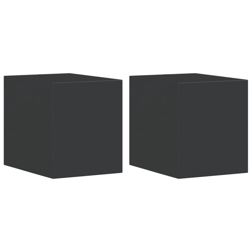vidaXL Kinkiety zewnętrzne, 2 szt., czarne, odlewane aluminium