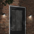 vidaXL Kinkiet zewnętrzny, czarny, odlewane aluminium