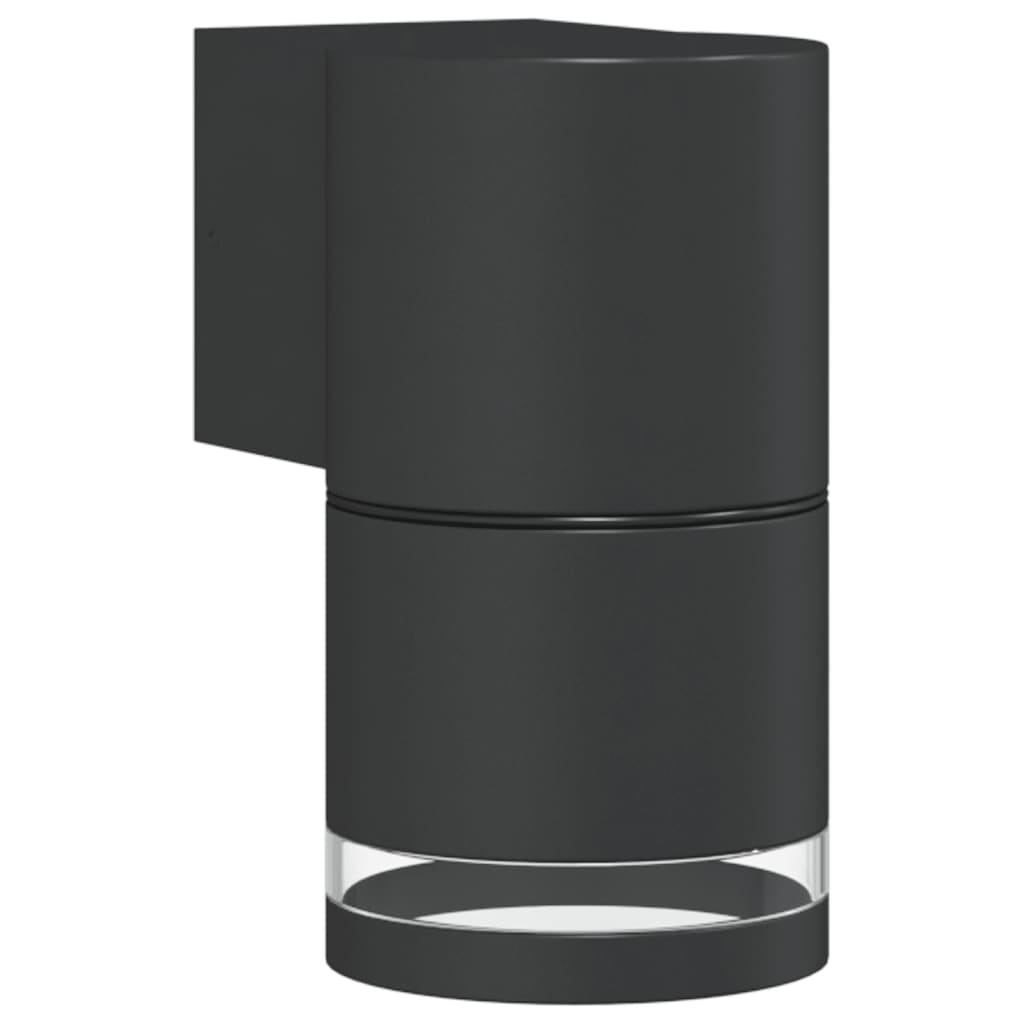 vidaXL Kinkiet zewnętrzny, czarny, odlewane aluminium