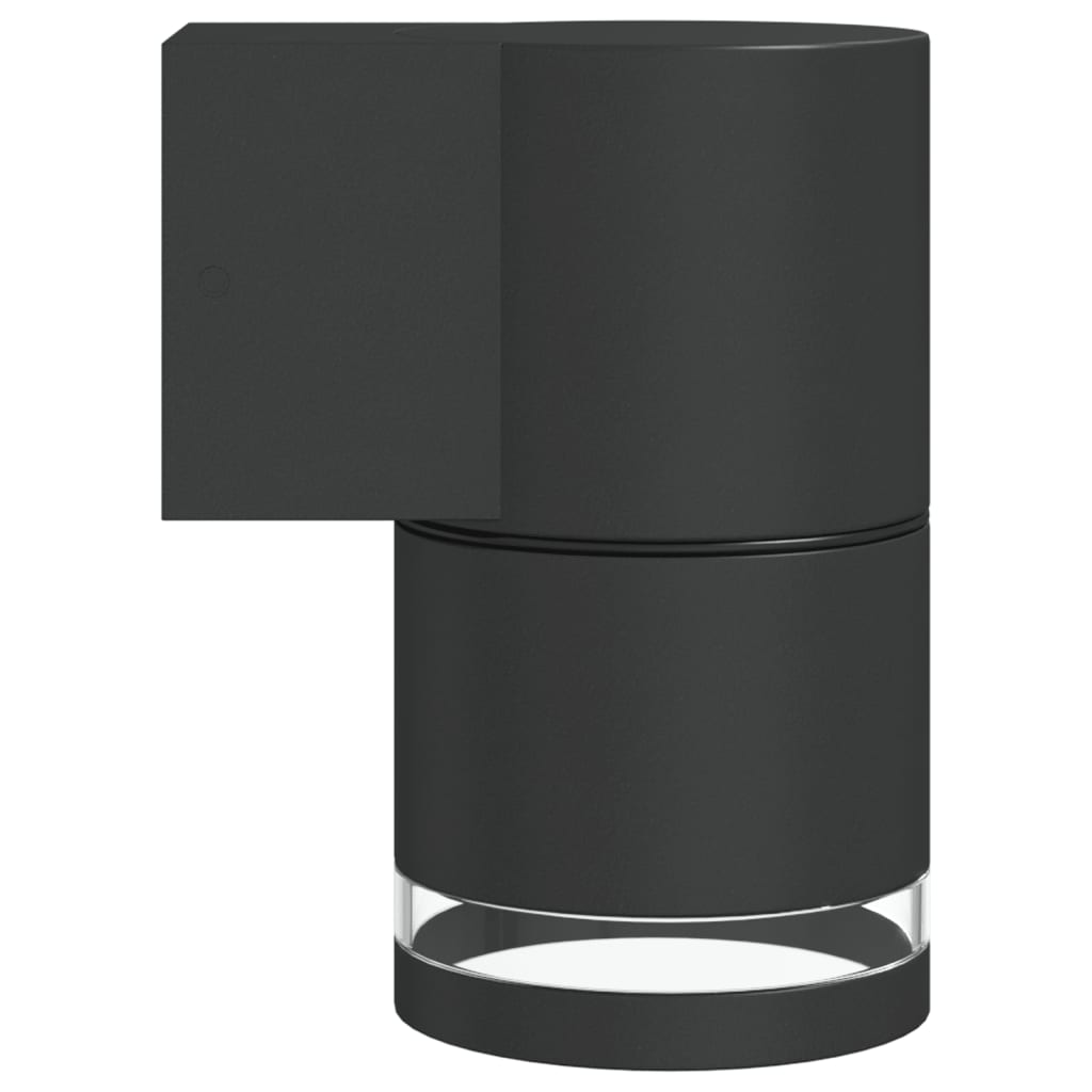 vidaXL Kinkiet zewnętrzny, czarny, odlewane aluminium