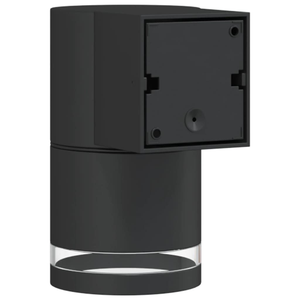 vidaXL Kinkiet zewnętrzny, czarny, odlewane aluminium