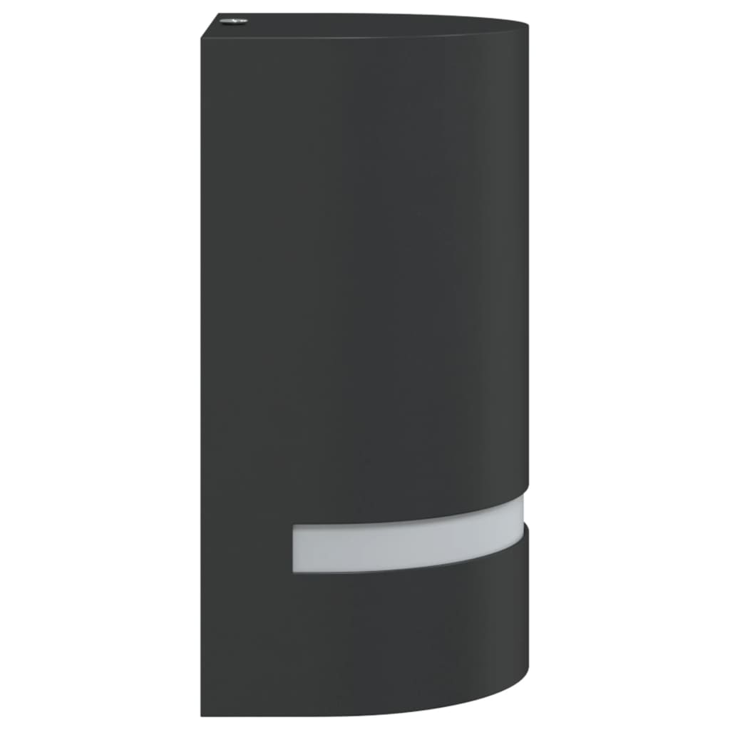 vidaXL Kinkiet zewnętrzny, czarny, odlewane aluminium
