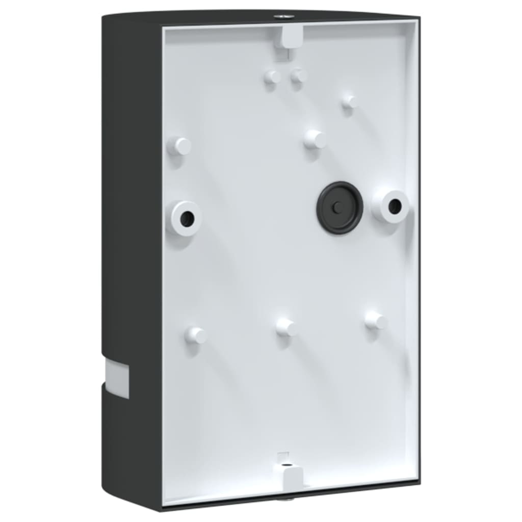 vidaXL Kinkiet zewnętrzny, czarny, odlewane aluminium