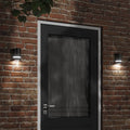 vidaXL Kinkiet zewnętrzny, czarny, odlewane aluminium