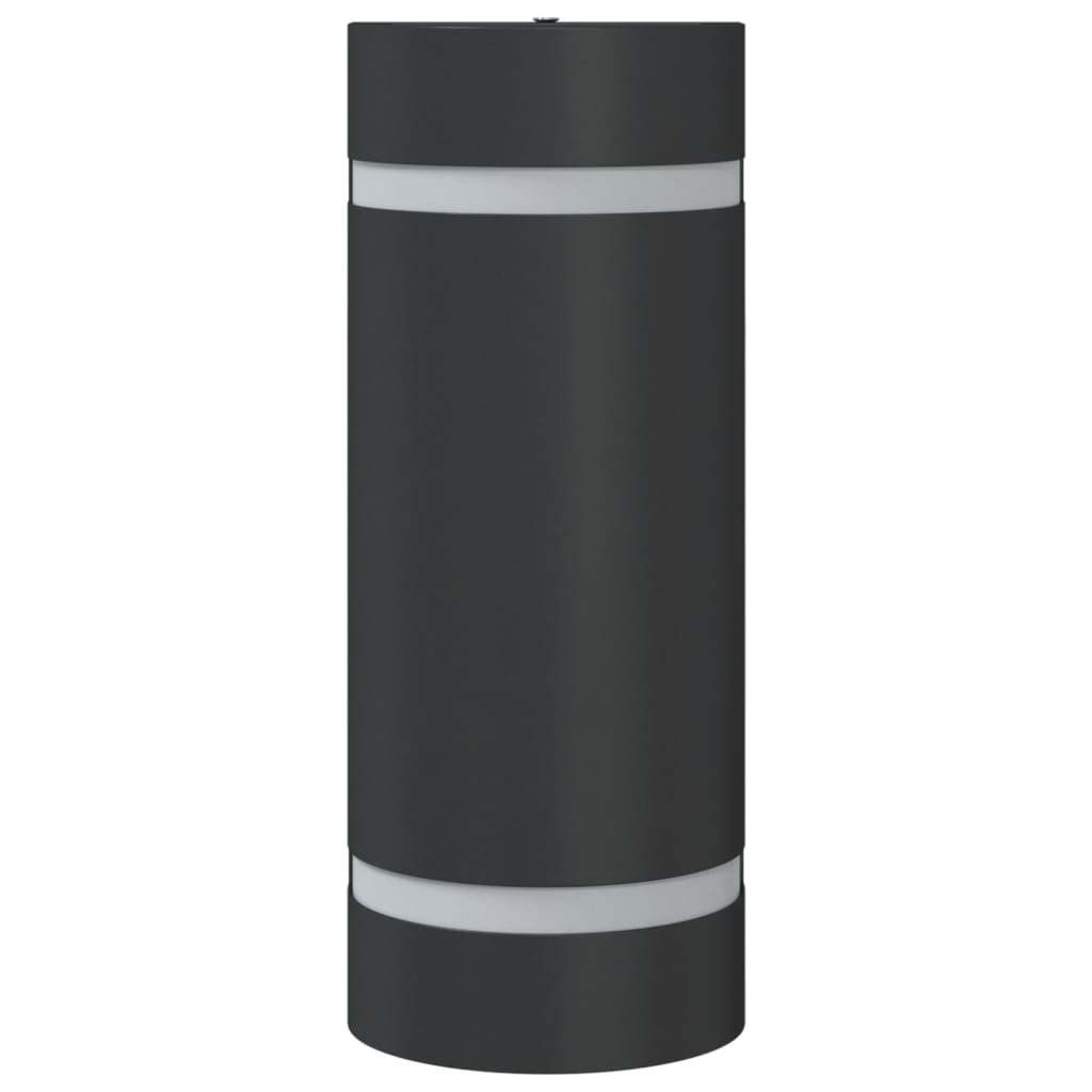 vidaXL Kinkiet zewnętrzny, czarny, odlewane aluminium