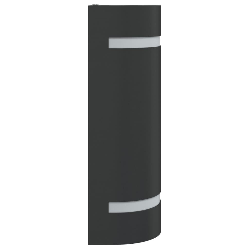 vidaXL Kinkiet zewnętrzny, czarny, odlewane aluminium