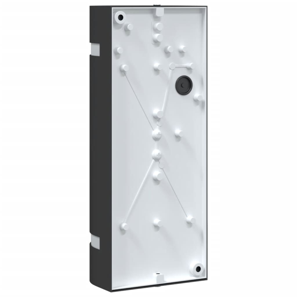 vidaXL Kinkiet zewnętrzny, czarny, odlewane aluminium