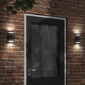 vidaXL Kinkiet zewnętrzny, czarny, odlewane aluminium