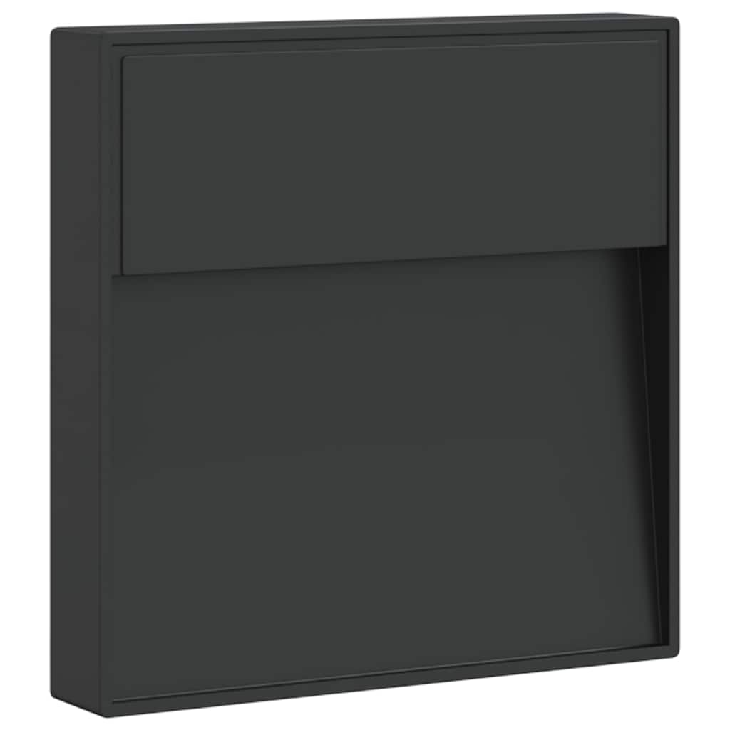 vidaXL Zewnętrzny kinkiet LED, czarny, odlewane aluminium