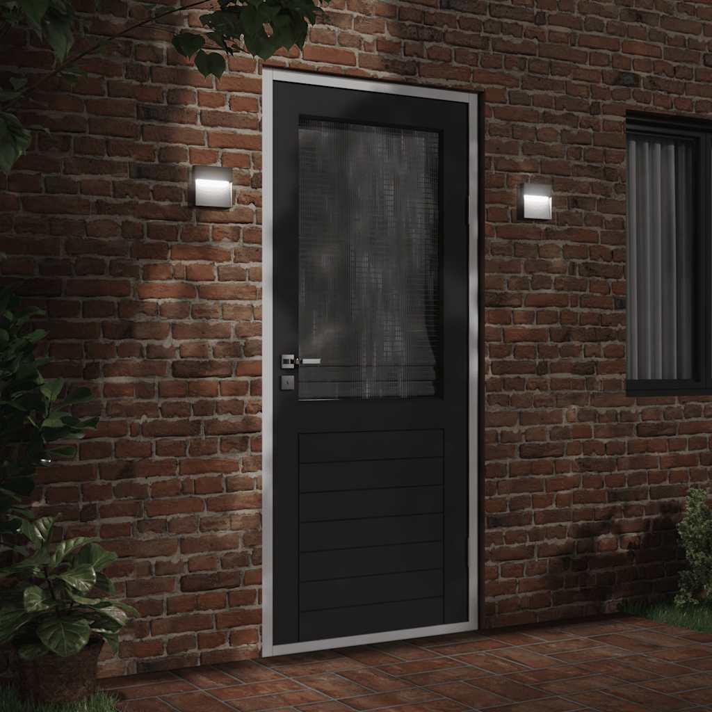 vidaXL Zewnętrzny kinkiet LED, czarny, odlewane aluminium