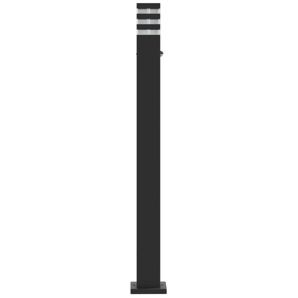 vidaXL Zewnętrzna lampa stojąca z czujnikiem, czarna, 110 cm