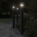 vidaXL Zewnętrzna lampa stojąca z czujnikiem, czarna, 110 cm