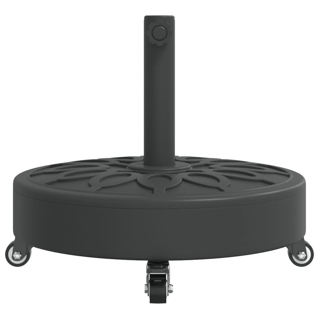vidaXL Podstawa do parasola, z kółkami, do słupków Ø38/48 mm, 27 kg