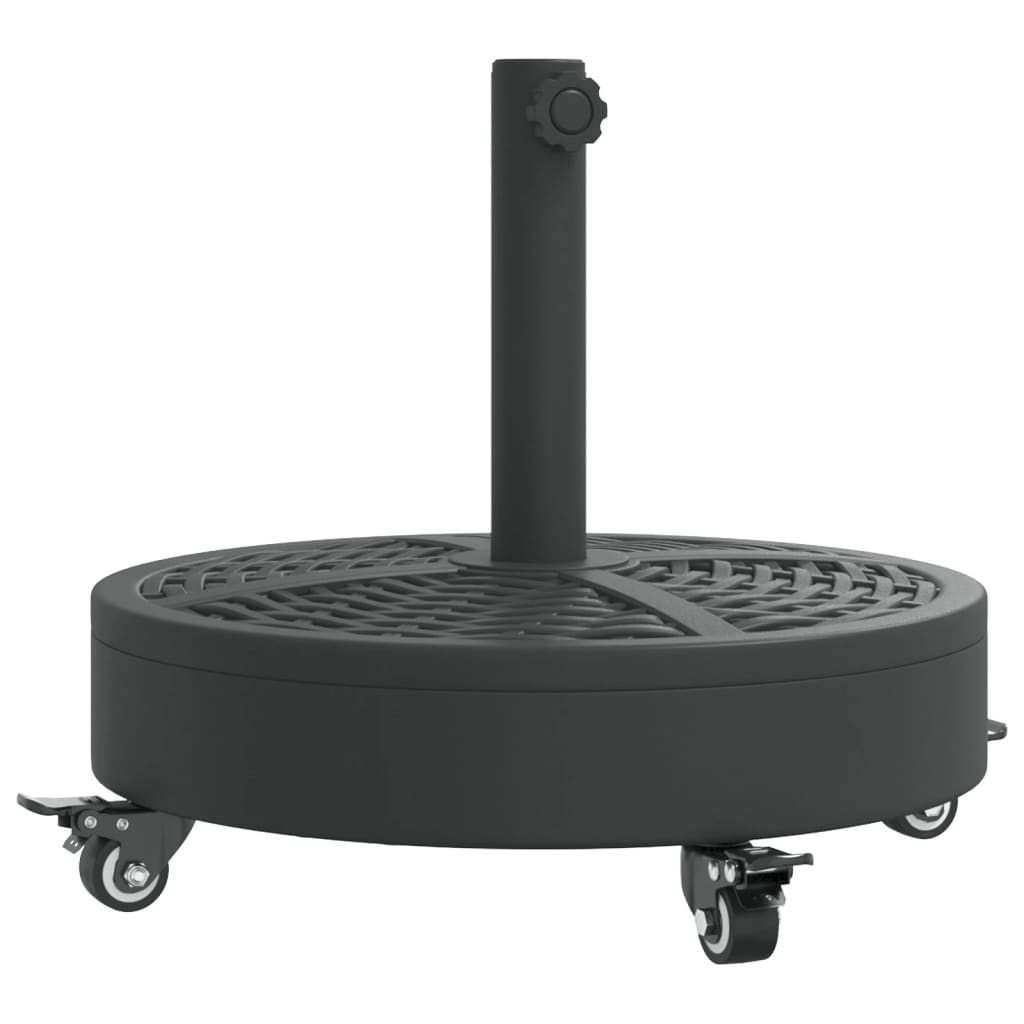 vidaXL Podstawa do parasola, z kółkami, do słupków Ø38/48 mm, 27 kg