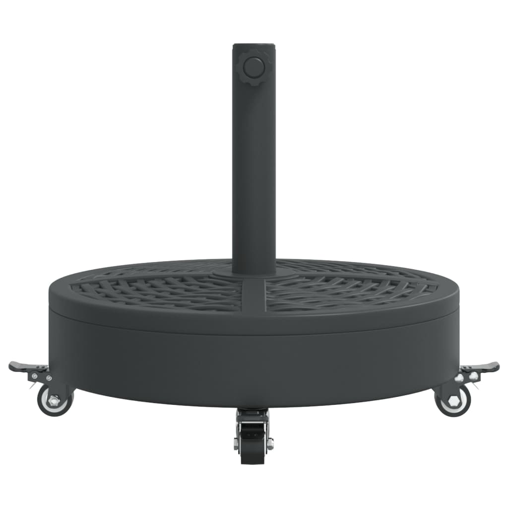 vidaXL Podstawa do parasola, z kółkami, do słupków Ø38/48 mm, 27 kg