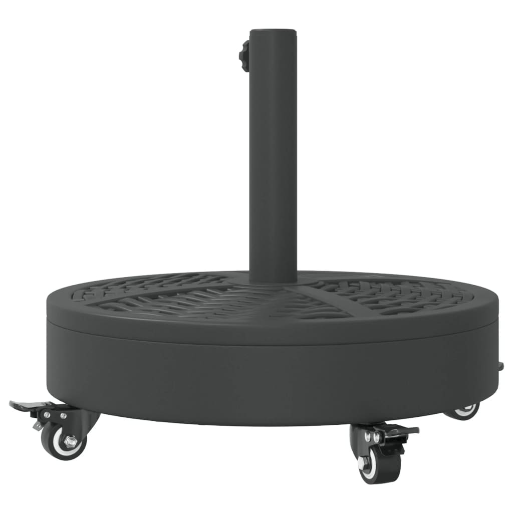 vidaXL Podstawa do parasola, z kółkami, do słupków Ø38/48 mm, 27 kg