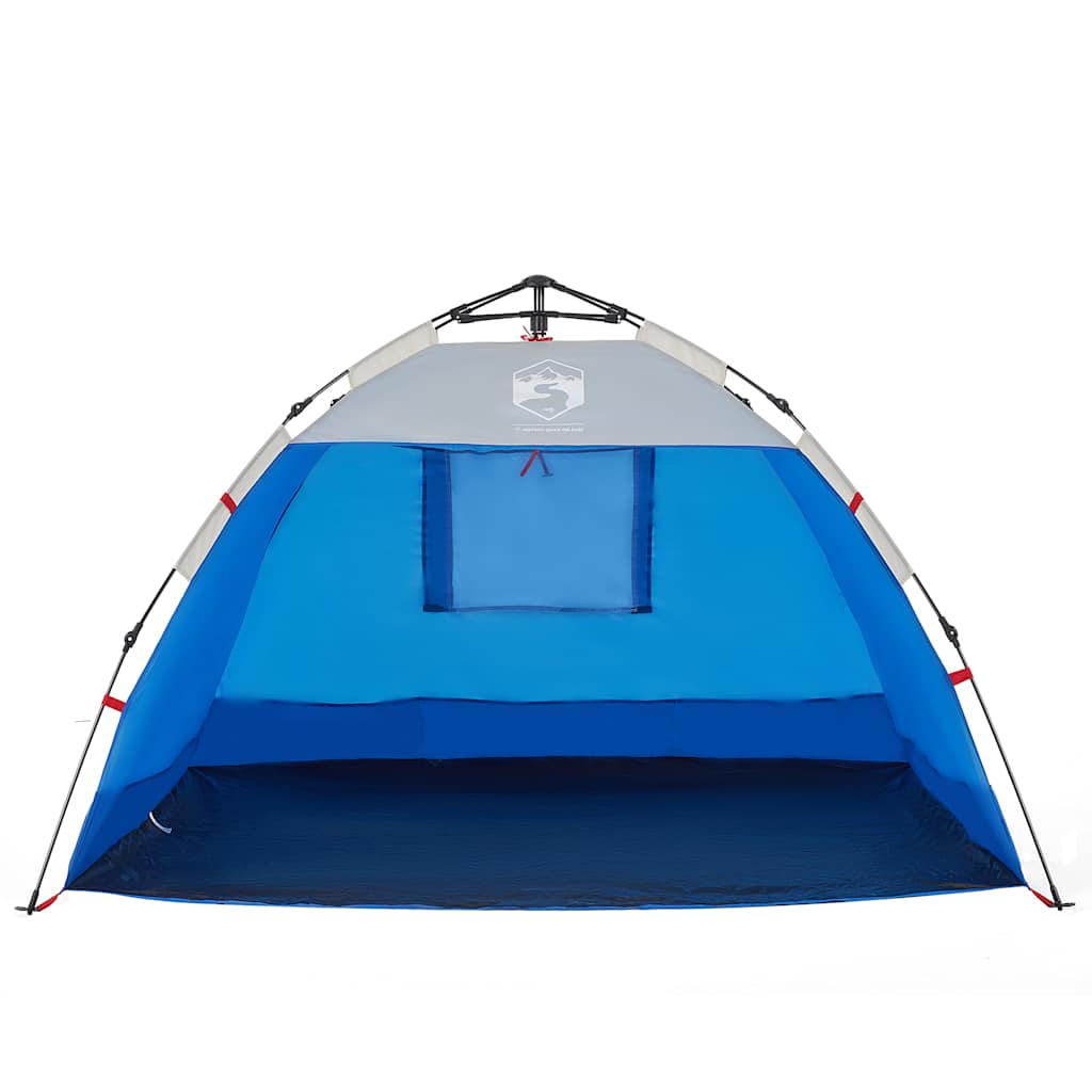 vidaXL Namiot plażowy, 2-os., niebieski, wodoszczelny
