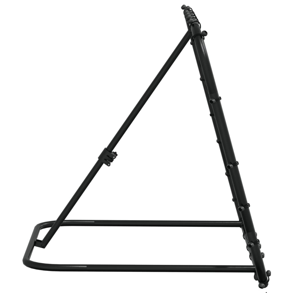 vidaXL Rebounder do piłki nożnej, regulowany, czarny, 84x73x60-80 cm