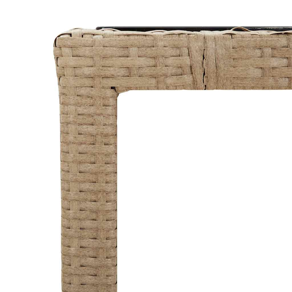 vidaXL 5-cz. zestaw mebli ogrodowych z poduszkami, beżowy, polirattan