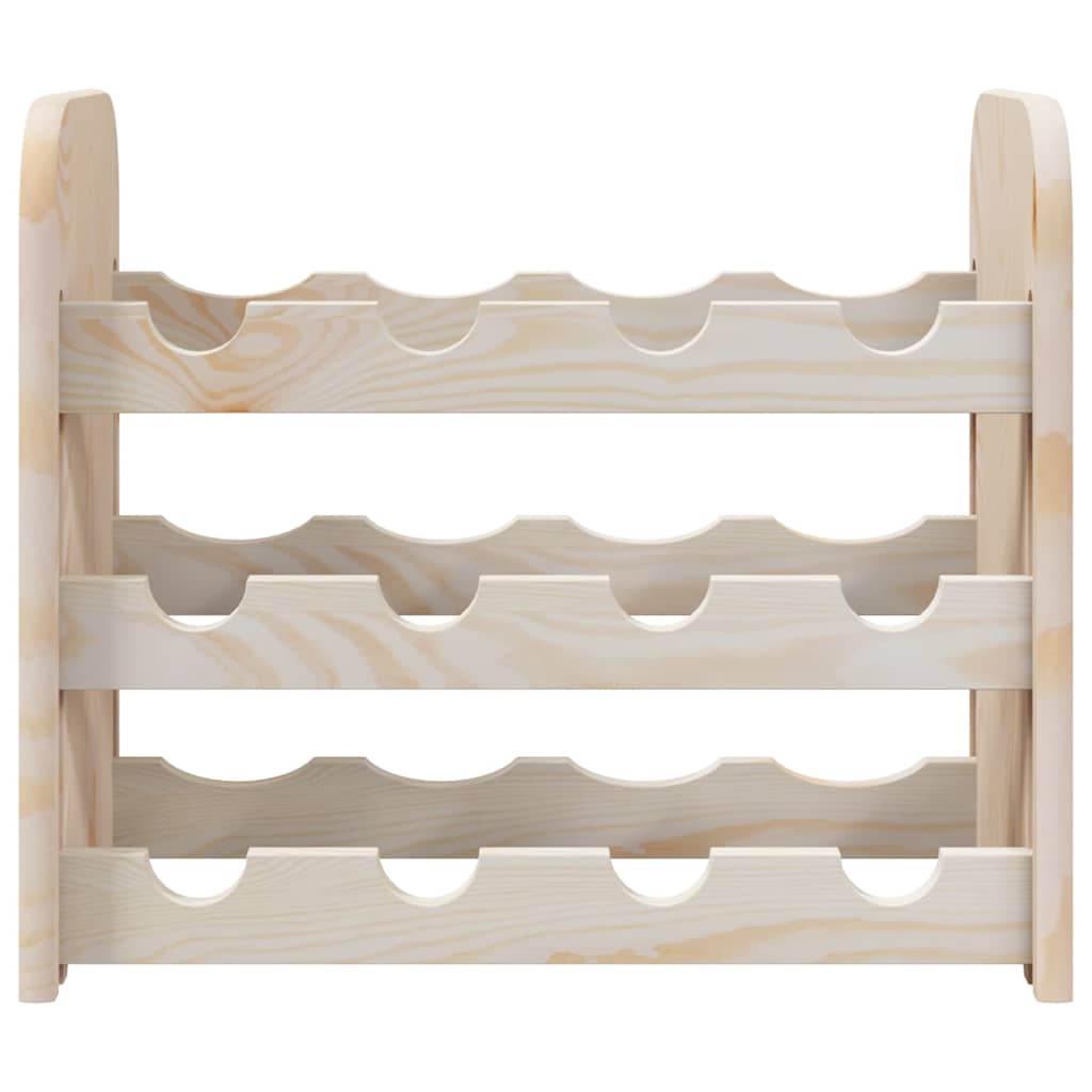 vidaXL Stojak na wino, 43x25x37 cm, lite drewno sosnowe