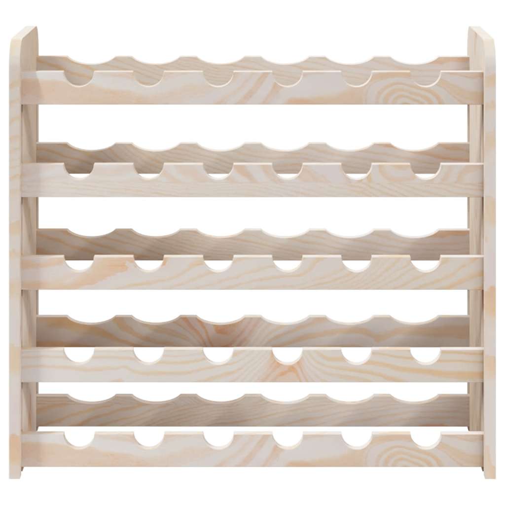 vidaXL Stojak na wino, 67,5x25x60 cm, lite drewno sosnowe
