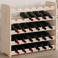 vidaXL Stojak na wino, 67,5x25x60 cm, lite drewno sosnowe
