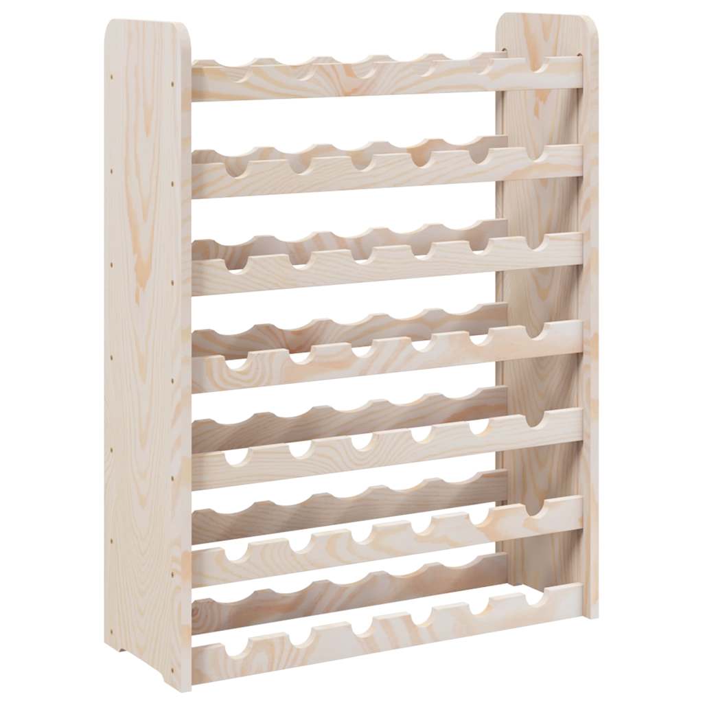 vidaXL Stojak na wino, 67,5x25x87 cm, lite drewno sosnowe