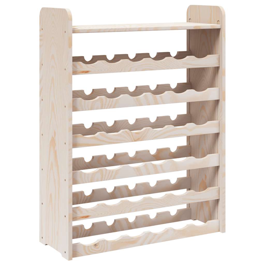 vidaXL Stojak na wino, z górną półką, 67,5x25x87 cm, drewno sosnowe