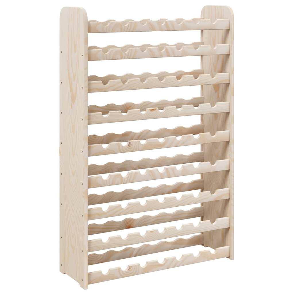 vidaXL Stojak na wino, 72,5x25x111,5 cm, lite drewno sosnowe