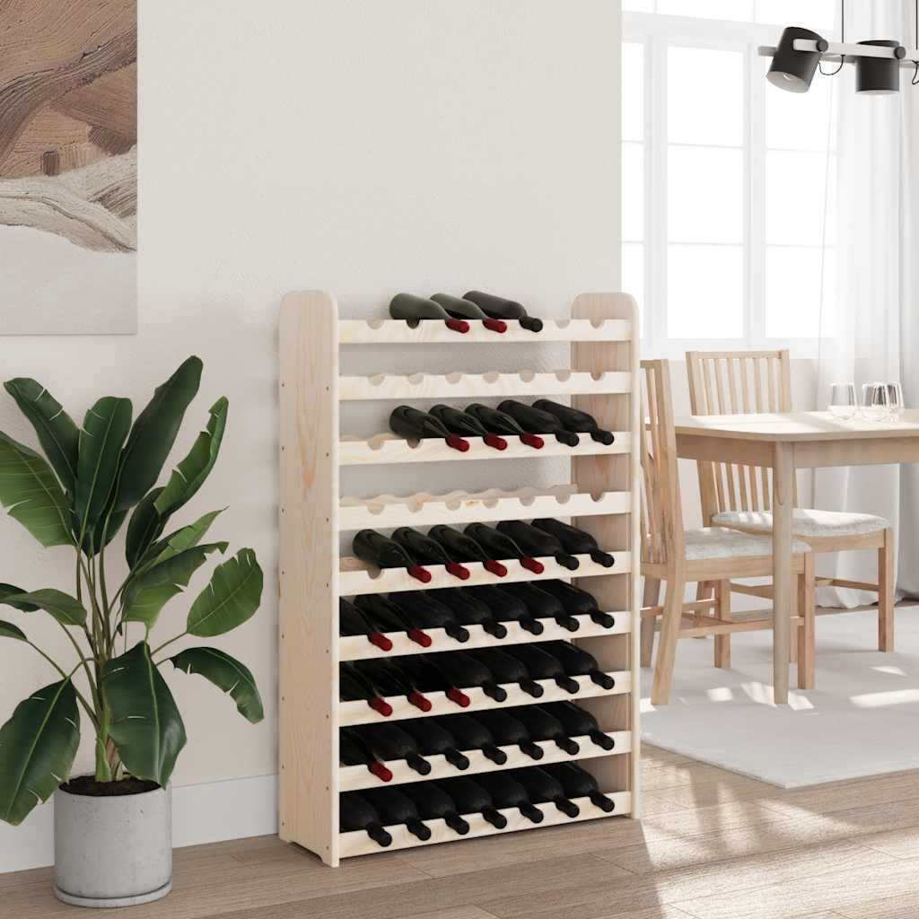 vidaXL Stojak na wino, 72,5x25x111,5 cm, lite drewno sosnowe