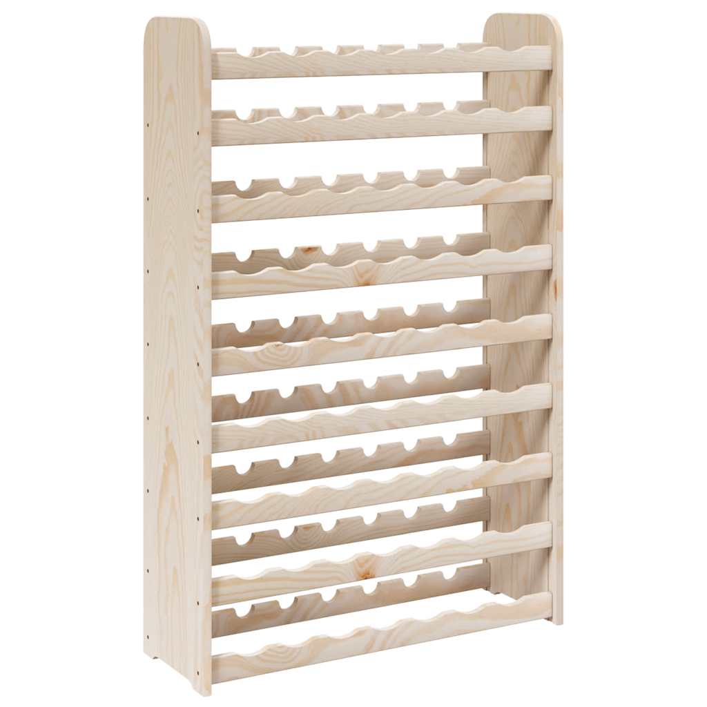 vidaXL Stojak na wino, 72,5x25x111,5 cm, lite drewno sosnowe