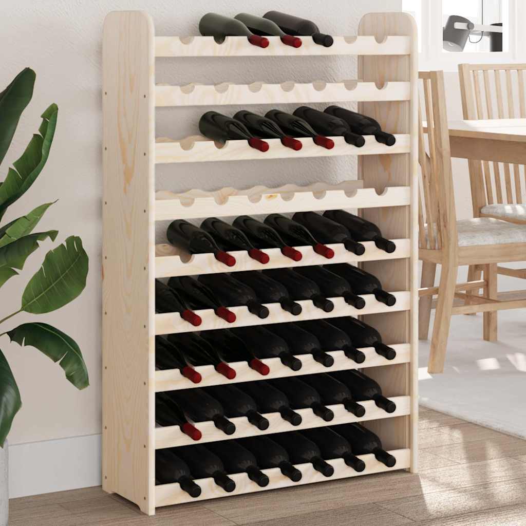 vidaXL Stojak na wino, 72,5x25x111,5 cm, lite drewno sosnowe