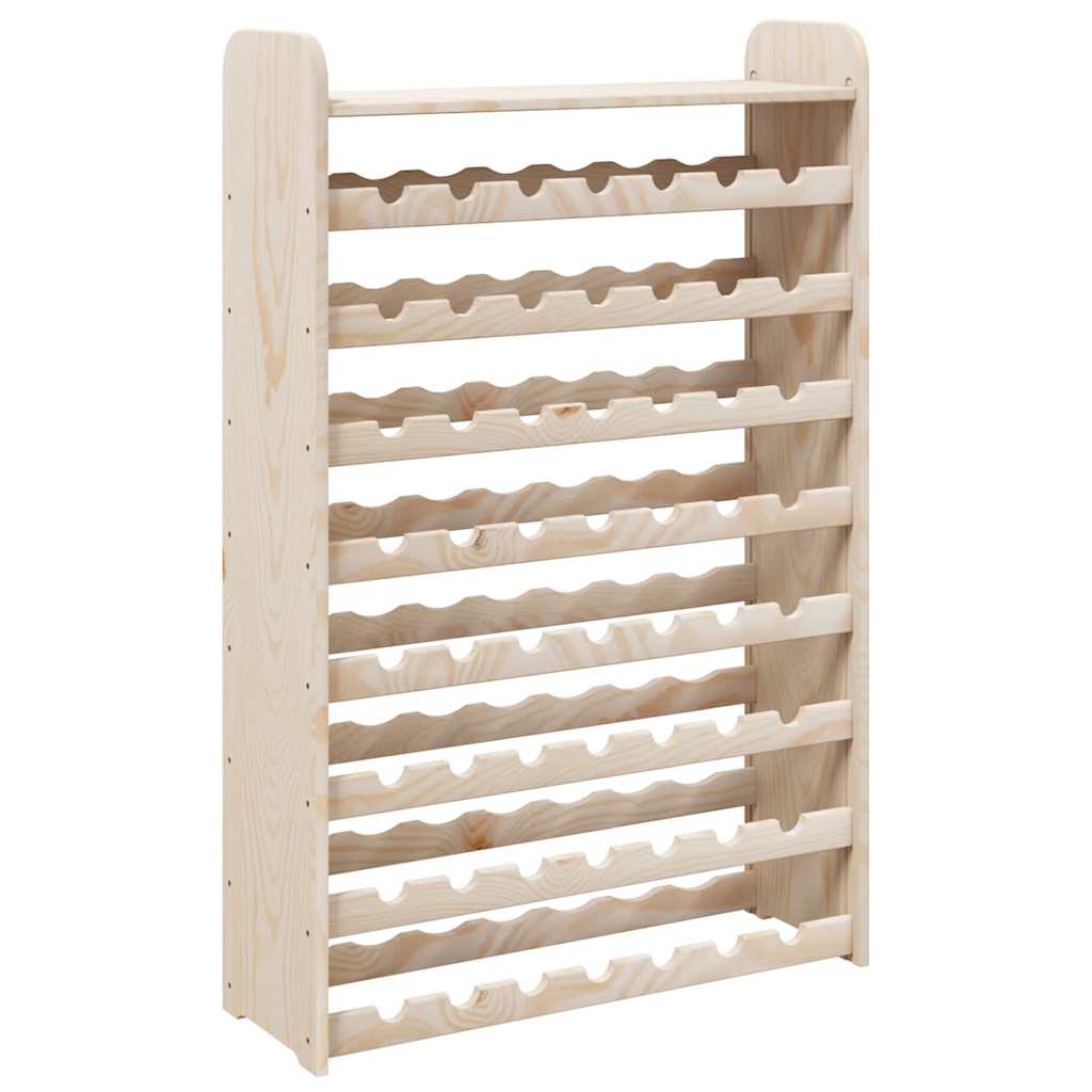 vidaXL Stojak na wino, z górną półką, 72,5x25x111,5 cm, drewno sosnowe