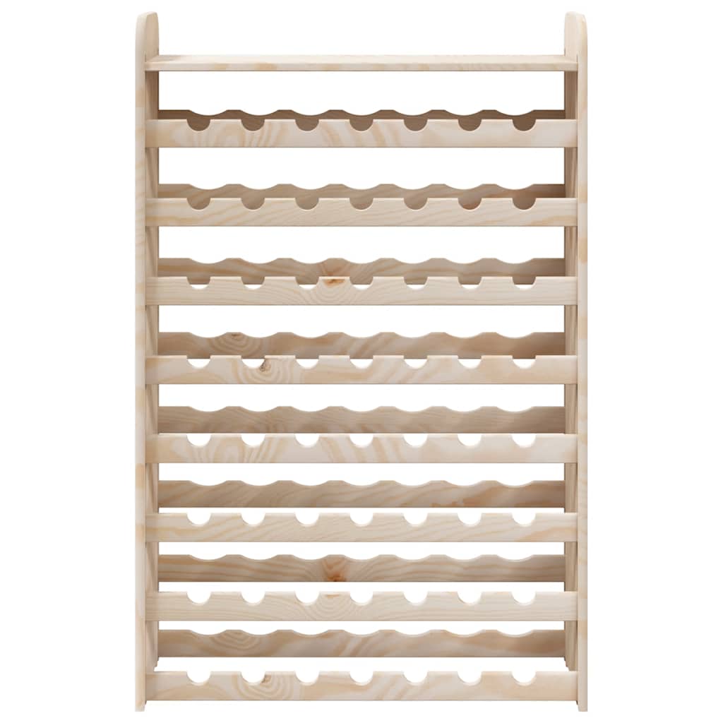 vidaXL Stojak na wino, z górną półką, 72,5x25x111,5 cm, drewno sosnowe