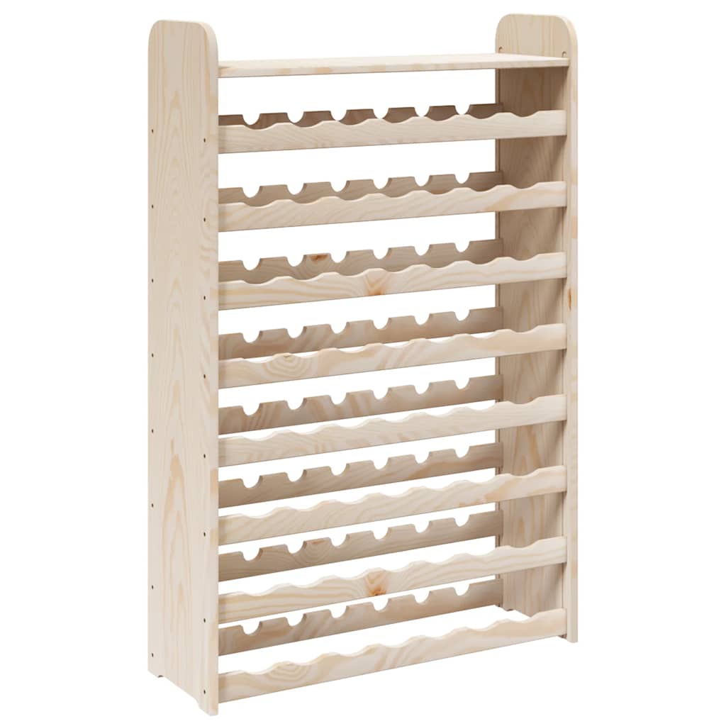 vidaXL Stojak na wino, z górną półką, 72,5x25x111,5 cm, drewno sosnowe