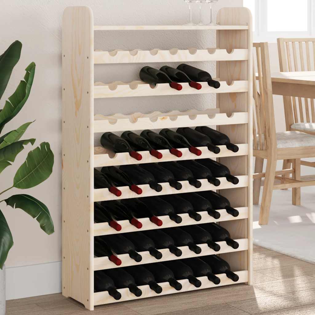 vidaXL Stojak na wino, z górną półką, 72,5x25x111,5 cm, drewno sosnowe