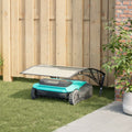 vidaXL Robot Mower Garage Czarny 80x101x46 cm