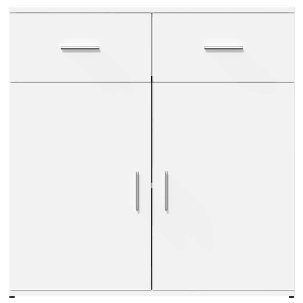 vidaXL Szafki, 2 szt., białe, 79x38x80 cm, materiał drewnopochodny