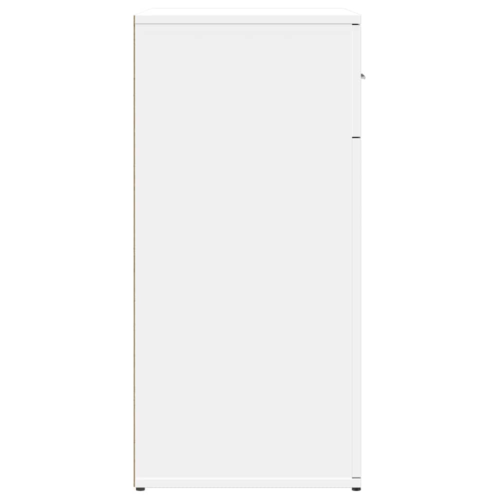 vidaXL Szafki, 2 szt., białe, 79x38x80 cm, materiał drewnopochodny