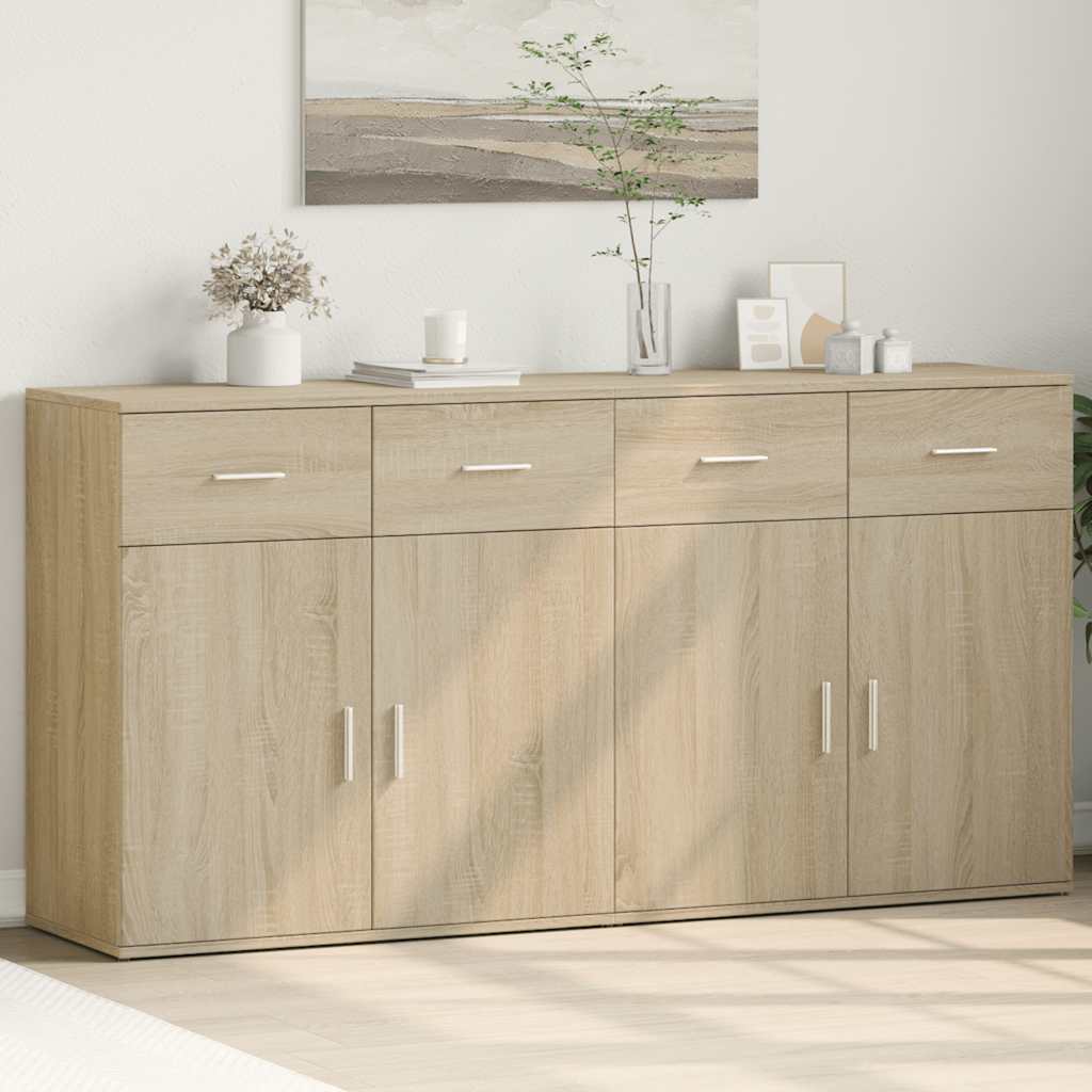 vidaXL Szafki, 2 szt., dąb sonoma, 79x38x80 cm