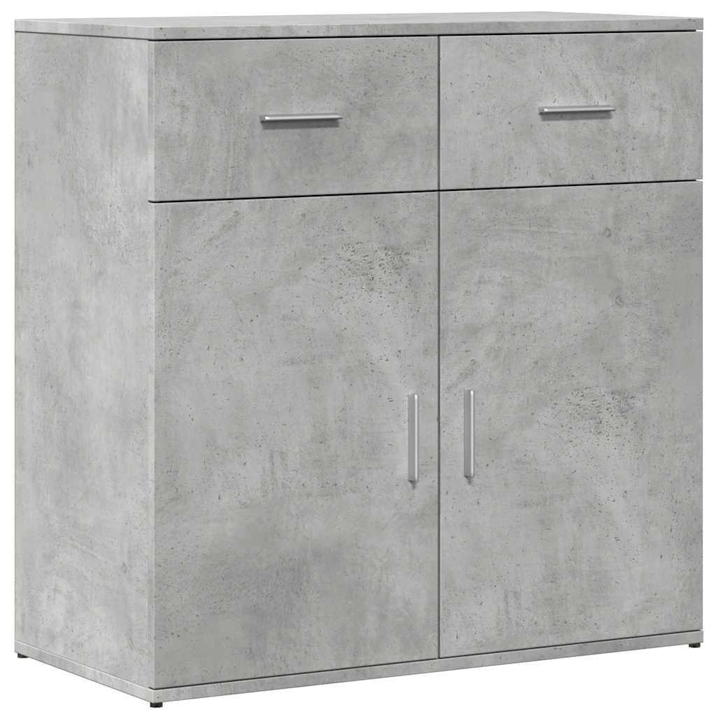 vidaXL Szafki, 2 szt., szarość betonu, 79x38x80 cm
