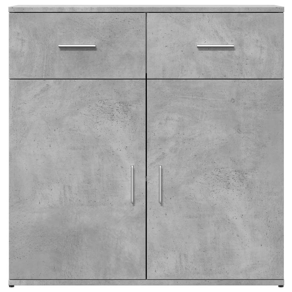vidaXL Szafki, 2 szt., szarość betonu, 79x38x80 cm