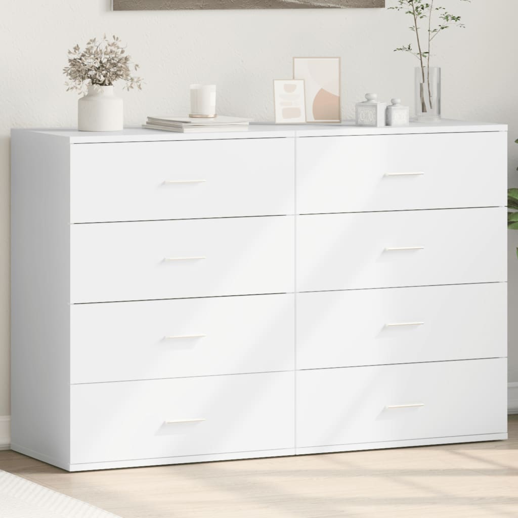 vidaXL Szafki, 2 szt., białe, 60x39x80 cm, materiał drewnopochodny