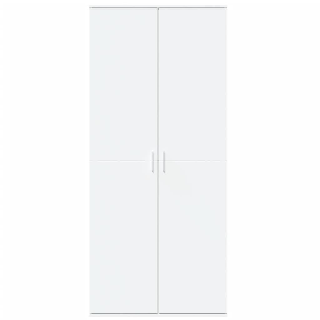 vidaXL Wysoka szafka, biała, 80x35x180 cm, materiał drewnopochodny